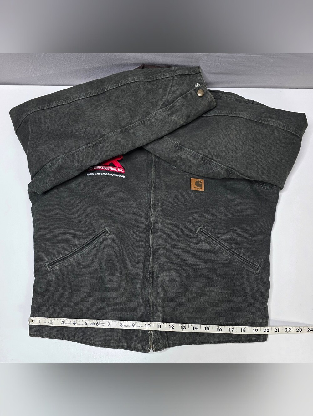Vintage Carhartt J97 Detroit Jacket in the Moss Green (MOS) colorway Size Medium - Picture 14 of 16